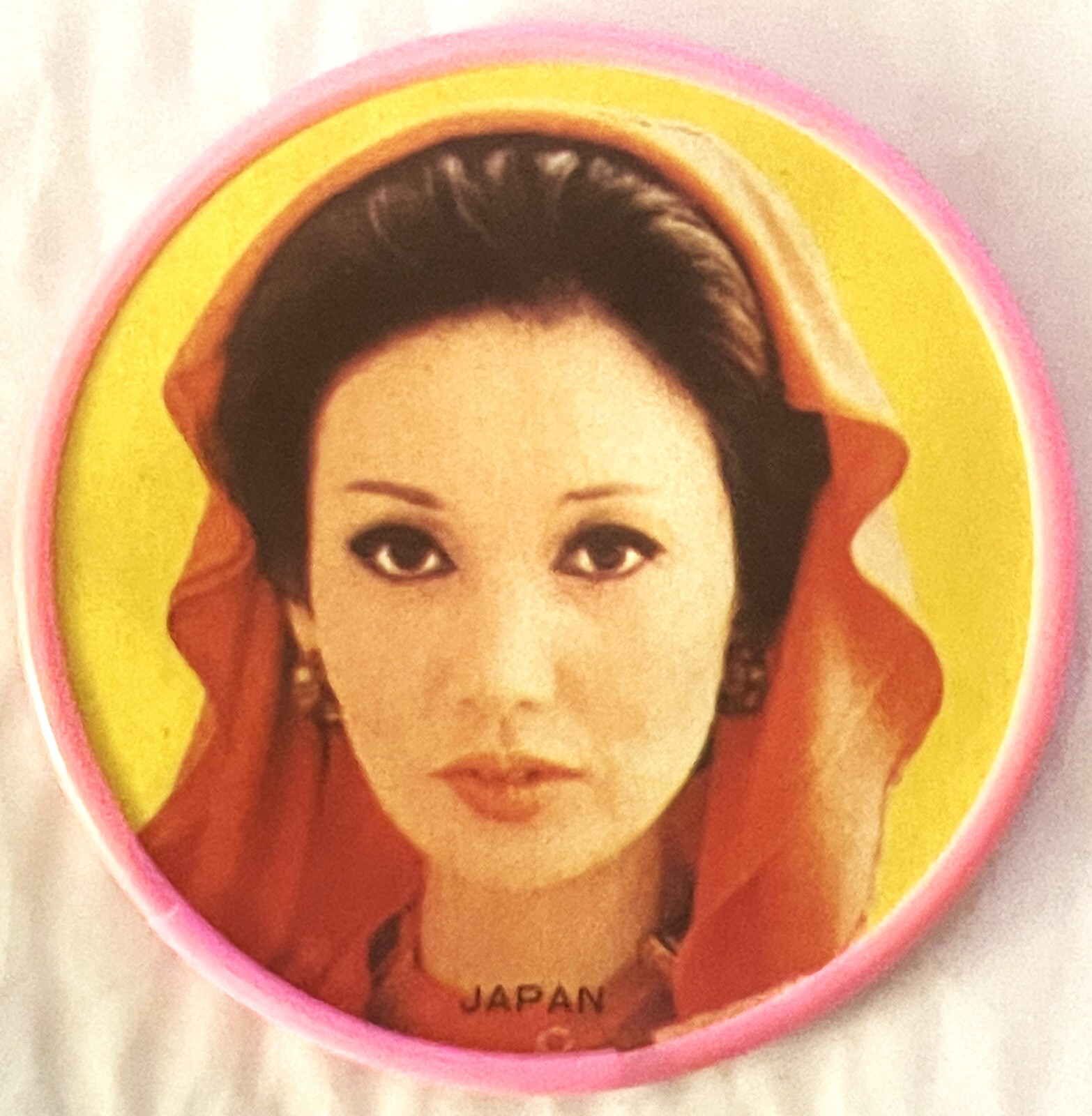 Vintage 1950s nancy kwan pocket mirror japan hollywood actress memorabilia