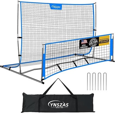???????????? Professional Soccer Rebounder, 2-in-1 Bounce Back Rebound Net, Heavy Duty