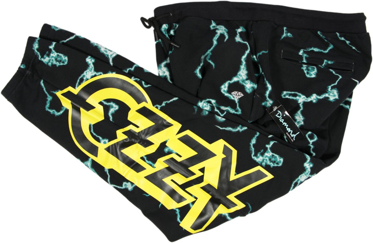 DIAMOND SUPPLY CO x OZZY OSBOURNE Terry Pants- XL- NEW- Mad