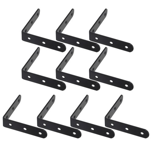 10 Pcs L-shaped Angle Bracket Shelf Mounting Brackets for Shelves - 第 5/12 張圖片