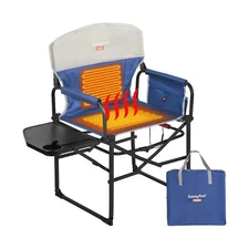 SUNNYFEEL Heated Camping Directors Chair, Heavy Duty,Oversized Outdoor Portab...