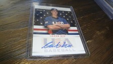 2013 PANINI USA BASEBALL JACOB NIX #119/499 AUTOGRAPHED BASEBALL CARD
