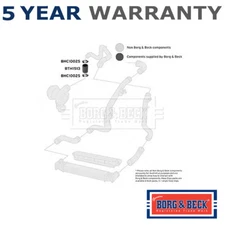 Borg & Beck Turbo Hose Fits Galaxy Sharan Golf Alhambra 1.9 TDi 6K0145972B