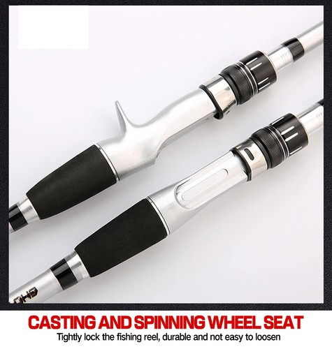 Hard Telescopic Fishing Rod Long Casting Pole Carbon Fiber 1.5m-2.4m Fast Pole - Picture 39 of 39