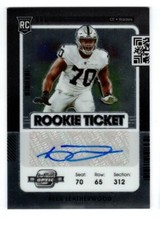 2021 Panini Contenders Optic #149 Alex Leatherwood AU RC