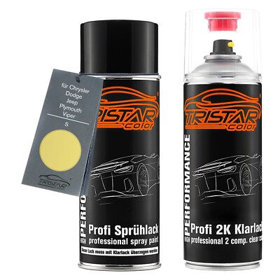 Autolack 2K Spraydosen für Chrysler Dodge Jeep Plymouth Viper S Sunfire Yellow