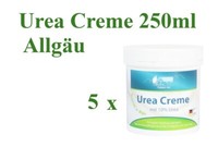 5 X Urea Creme 10 % 250Ml AllgäU