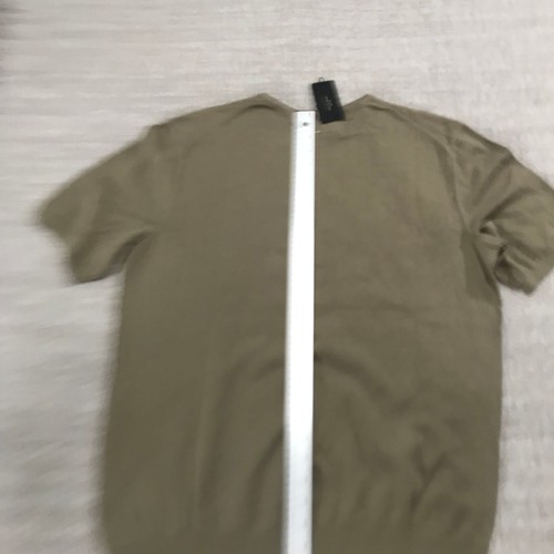 New Rag Bone Sweater Mens Medium Louis Crew Short Sleeve Green Organic Cotton - Picture 9 of 11