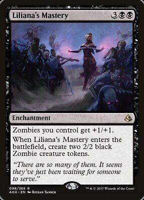 Liliana's Mastery 1x FOIL AKH MTG Amonkhet Rare MINT black Liliana's Mastery 1x FOIL AKH MTG Amonkhet Rare MINT black