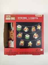 NEW - Nintendo Super Mario Bros String Lights Battery Operated 2023 by Paladon