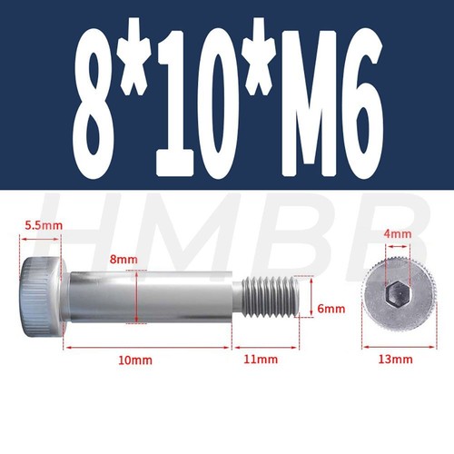 M3 - M10 Shoulder Bolt Screws A2ss 4mm - 12mm Shaft OD Allen Socket Head - Picture 48 of 105
