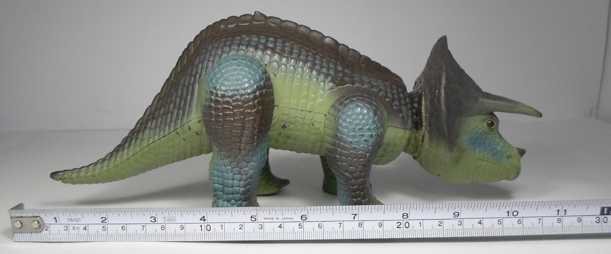 TYCO VTG 1988 DINO RIDERS TRICERATOPS 11'' DINOSAUR FIGURE TYCO VTG 1988 DINO RIDERS TRICERATOPS 11'' DINOSAUR FIGURE