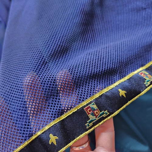 Vintage Christian Dior Monsieur Windbreaker Jacket Zip-Up Green Blue Men's L - Picture 9 of 10