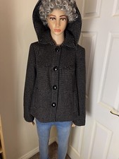 Tibi Wool Angora Blend Hooded Coat Size 12