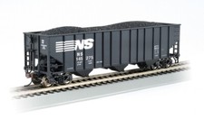 Bachmann 18740 HO Norfolk Southern Beth Steel 100 Ton 3 Bay Hopper Car #145275