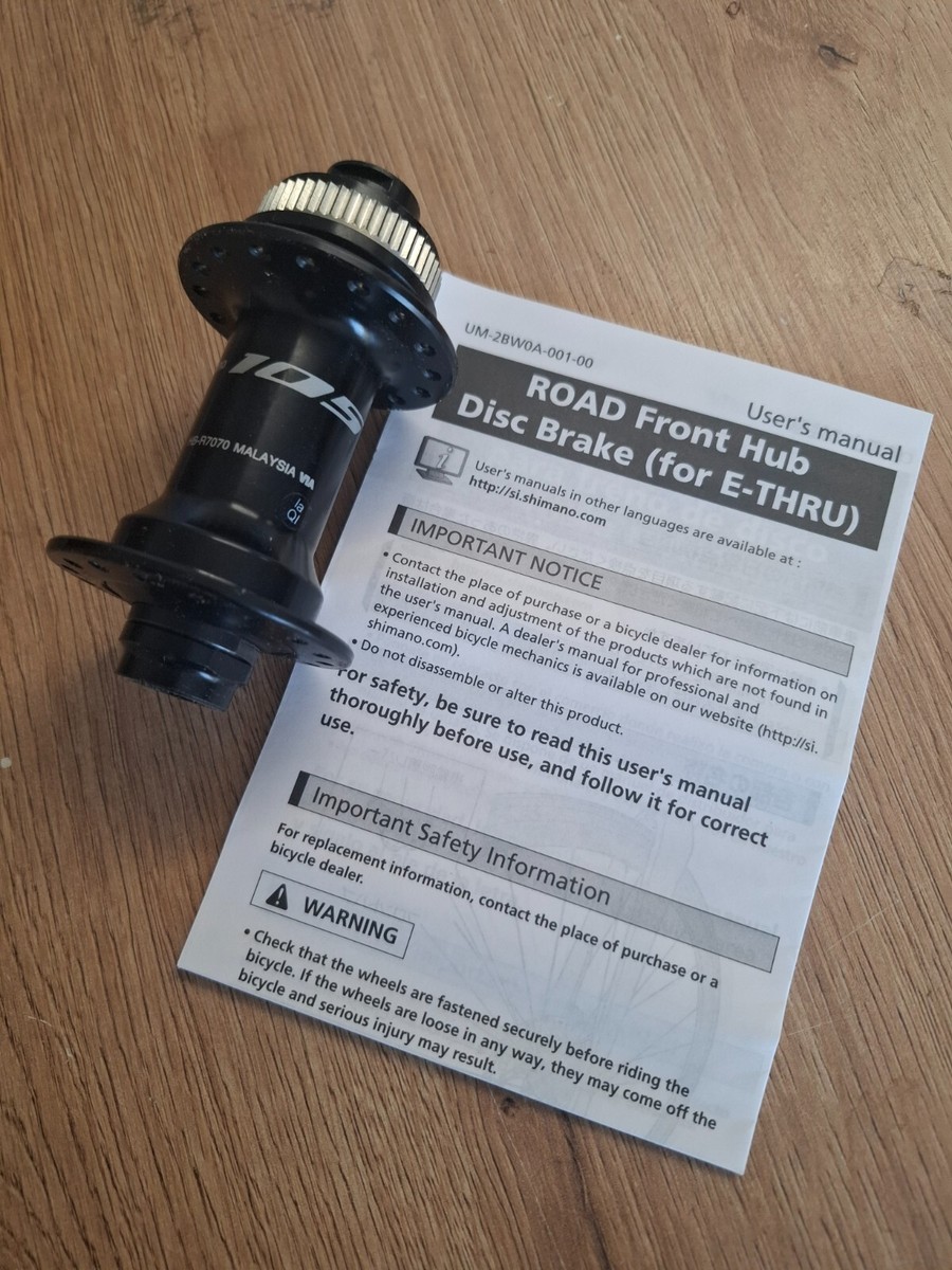 Shimano 105 HB-R7070 Front Hub, 32H a 12x100 mm Thru Axle, Center