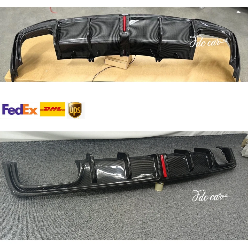 Новый задний диффузор спойлер из углеродного волокна для Audi S4 B9 A4 Sline Sedan 17-19 - Изображение 2 из 4