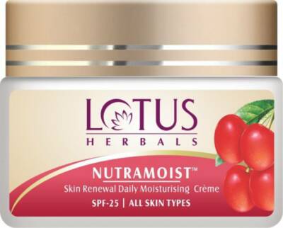 Lotus HERBALS NUTRAMOIST Skin Renewal Daily Moisturising Creme SPF-25  (50 g)