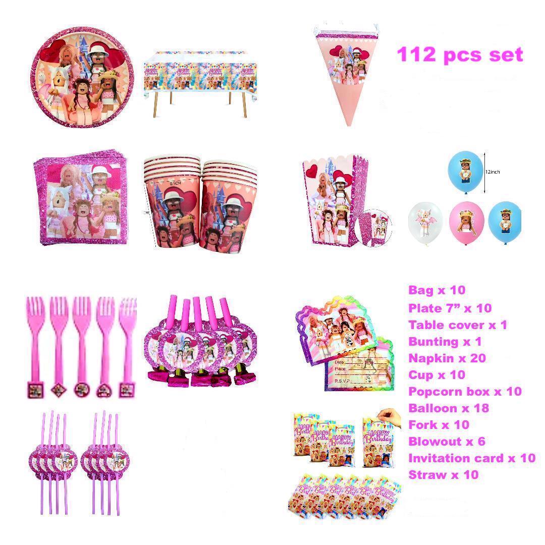 Girl Roblox Birthday Treat Favor Boxes 8ct, Party Supplies – Party Mania USA