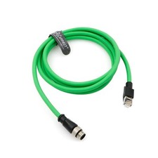 M12-D-Code Ethernet-Cable for Industrial Camera M12 4 Pin Male D Code to RJ45 Sh