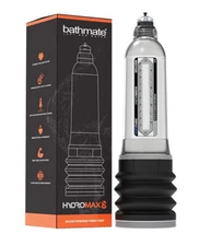 HYDROMAX 8 NEW HYDROPUMP WATER PENIS ENLARGER BATHMATE Hydromax PUMP  CLEAR