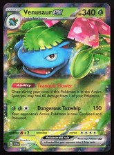 Venusaur ex 1/142 Double Rare Stellar Crown Pokemon Holo Near Mint