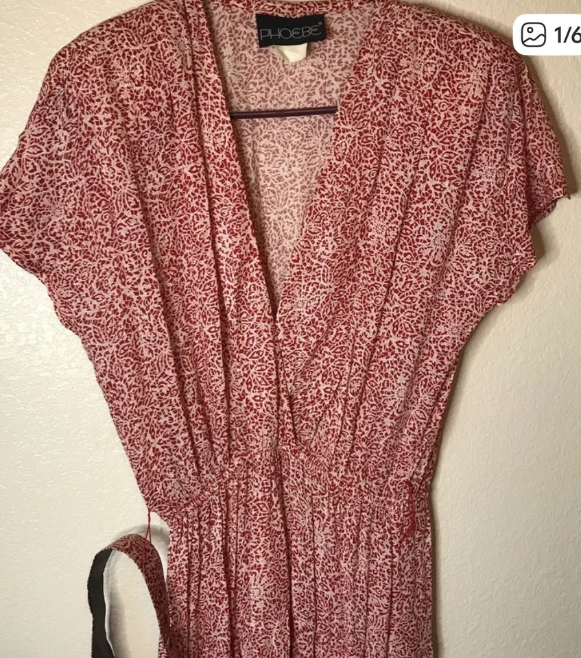 复古 90 年代花卉连衣裙 Phoebe Grunge Cottagecore Prairie 女式 7/8 — 第 4/4 张图片