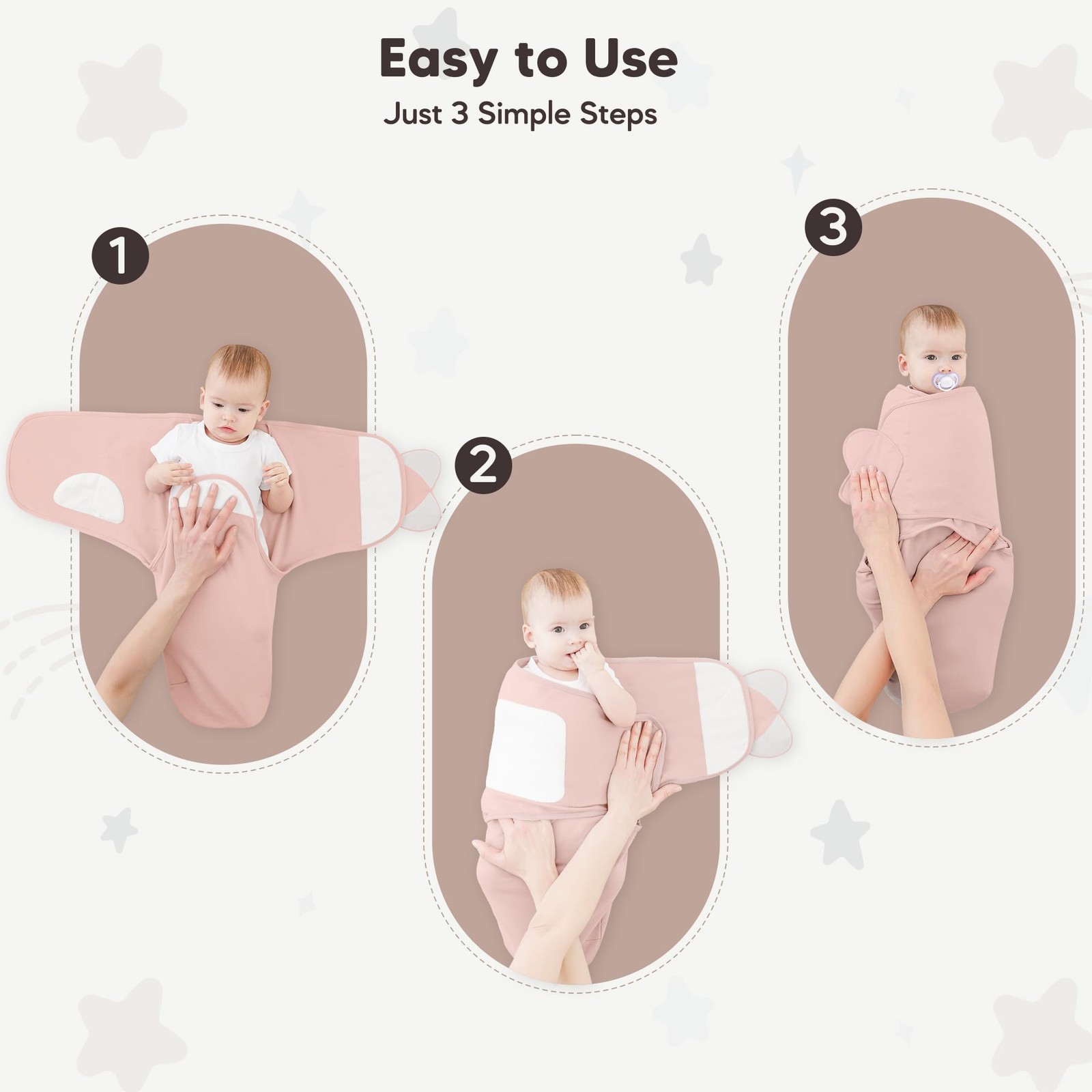Swaddle Sleep Sacks 3 Pack 100% Muslin Cotton Swaddle Blanket Small Baby Wrap...