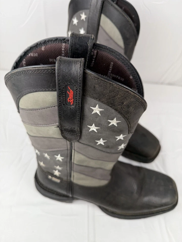Bota Western Rebel by Durango Bandera Negra Desteñida 11 M Foto 2 de 4
