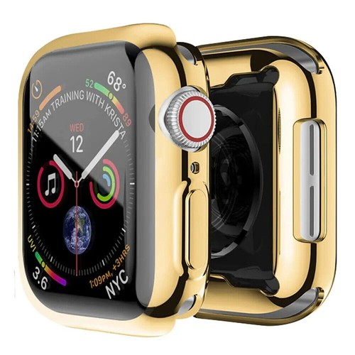 Custodia Per Apple Watch 4 5 6 7 8 9 10 SE Soft TPU Silicone Protezione Schermo - Zdjęcie 12 z 12