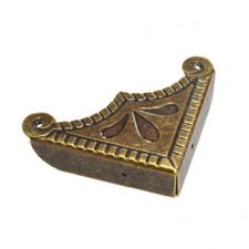 12 PCS Corner Protectors Vintage Safety Guards Antique Bronze Decorative Meta...