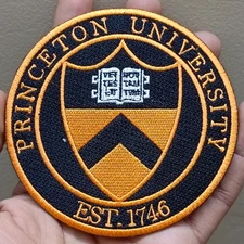 Princeton University Logo Iron On Patch-Sew Patch-Embroidered Patch 4"