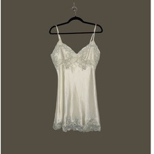 y2k Victorias Secret Slip Dress Lace White Whimsy Fairy Cottage Core Medium
