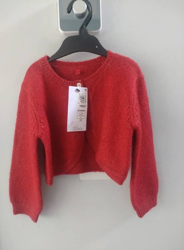 Girls Red Sparkle Christmas Bolero, 3-4 Years, M&S *Brand New With Tags*