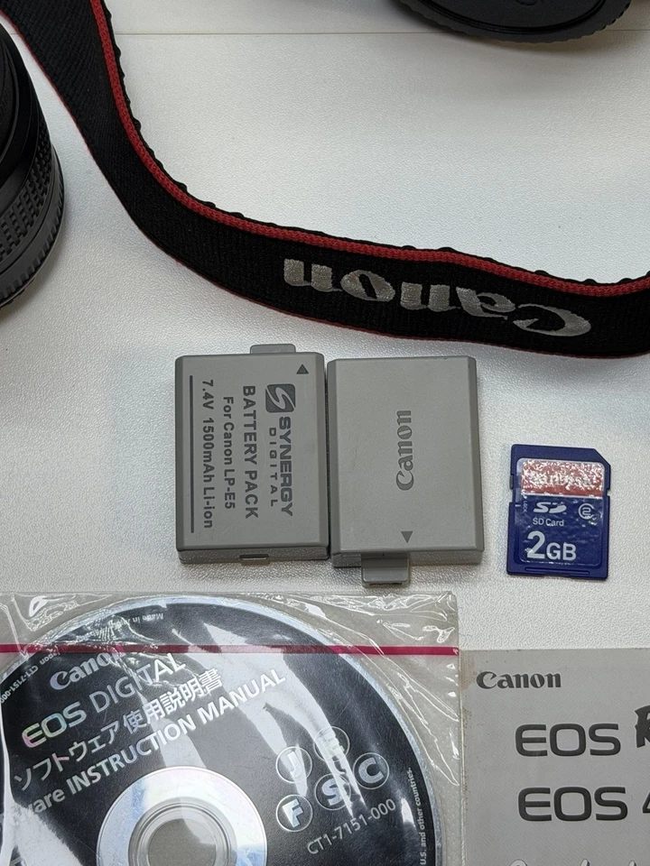 Фотоаппарат цифровой однообъективный зеркальный Canon EOS Rebel XSi/450D 12,2 Мп с объективом 18-55 мм, 35-80 мм протестирован - Изображение 4 из 4