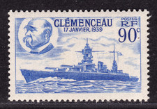 TIMBRE 1939 FRANCE CLEMENCEAU N° 425-N** TB-VOIR SCAN RV