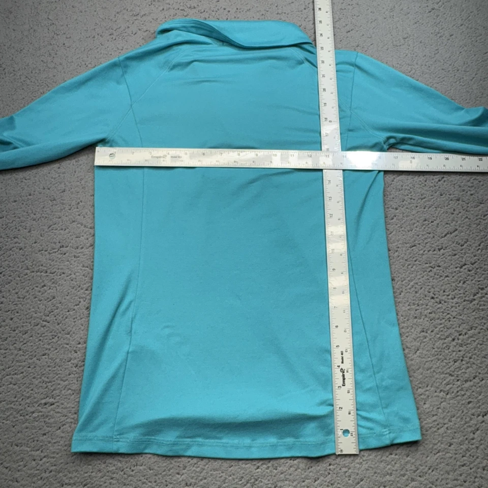 Polo Golf Ralph Lauren Pullover Mujer Pequeño Aqua Cuarto Cremallera Golf Rendimiento Foto 4 de 4