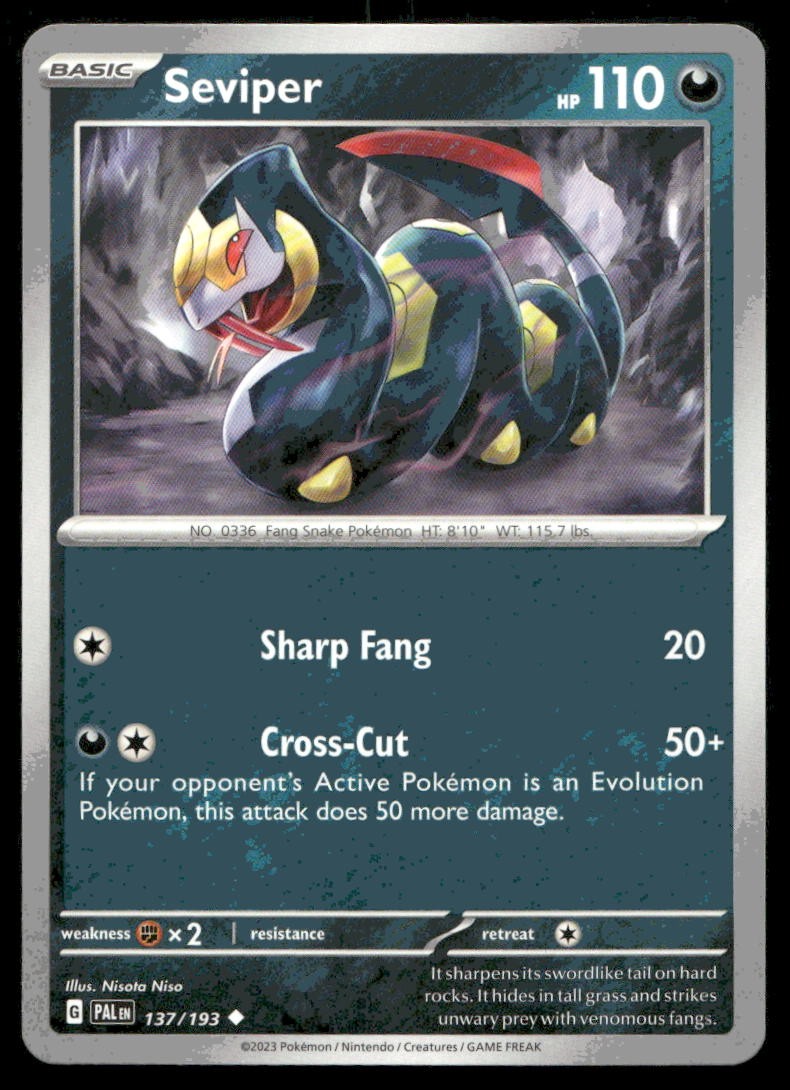 Pokemon Seviper #137/193