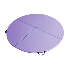Round Yoga Mat Folding Pole Dance Mat Equipment Portable Gymnastics Adults Yoga
