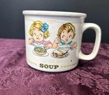 1997 Ceramic Mug Campbell's Tomato Soup Bowl Cup by Westwood Campbell's Kids