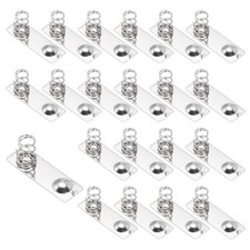 20 x Battery Spring Contact 24.5x8mm Positive Negative Bipolar