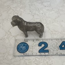 Metal Golden Retriever Dog Figurine Collectible Decor Sculpture Animal Breed Dog