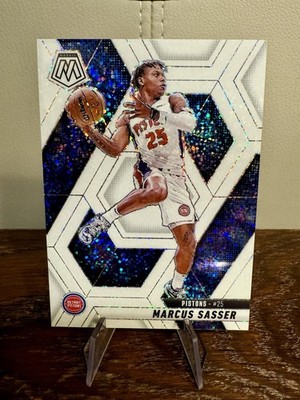 Panini Mosaic 24-25 Marcus Sasser Pistons #78 White Sparkle Prizm SSP - NEW