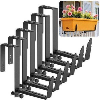 VOXOR Window Brackets, Adjustable Planter Brackets, Heavy Duty Iron Flower