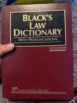 Blacks Law Dictionary 6th edition  Hardcover. C-678
