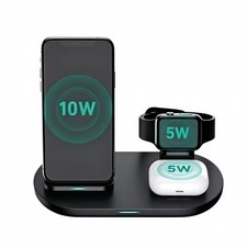 3In1 Fast Wireless Charger Station Dock For Apple Watch iPhone 16 15 14 Pro Max