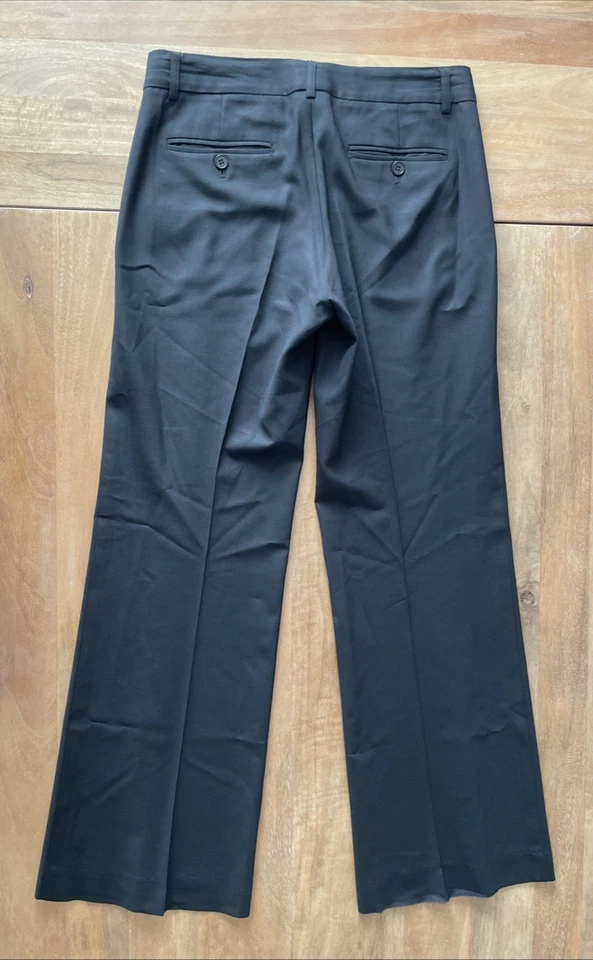 Theory Bootcut Dress Pants Womens 30x30.5 Lightweight Wool Black Office Career - Image 2 of 4