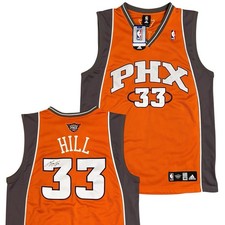 Signed Grant Hill Phoenix Suns Authentic NBA Adidas Alternate Jersey Size 48