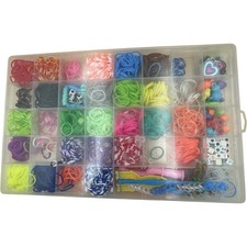 Rainbow Loom Band Jewellery Making Kit with Assorted Colours and Charms