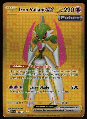 Iron Valiant ex 261/182 Hyper Rare Paradox Rift Pokemon - QTY